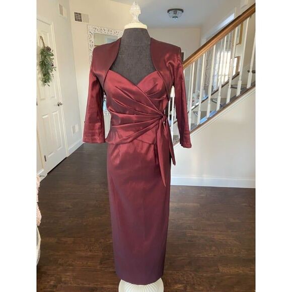 Cameron Blake by Mon Cheri Mother of the Bride Jacket Dress (Size 8) - Picture 8 of 10